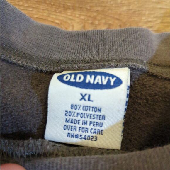 VTG Old Navy Snowboard Ski Adult XL Sweatshirt Retro Winter Sports Outdoor Gray - Picture 3 of 6